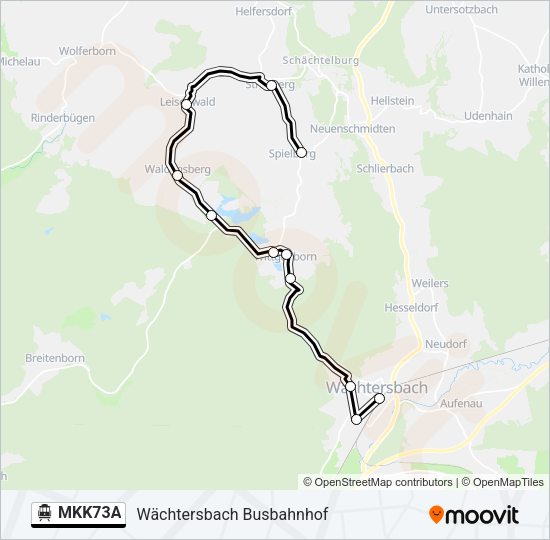MKK73A S-Bahn Line Map