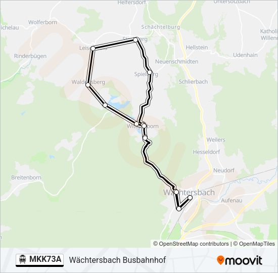 MKK73A S-Bahn Line Map