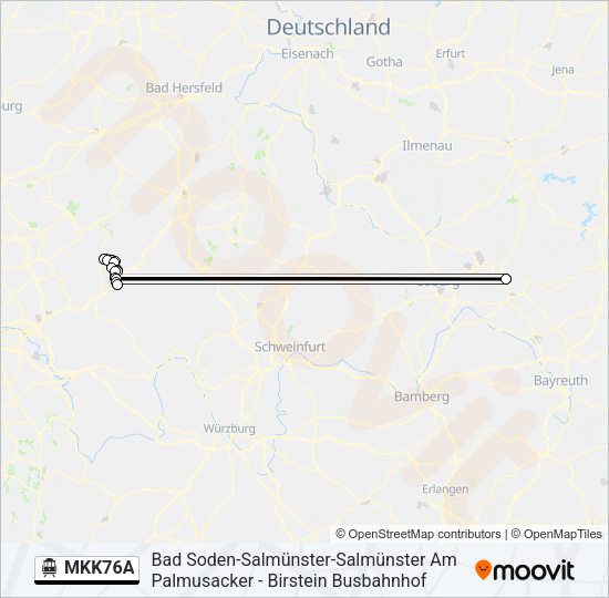 MKK76A S-Bahn Line Map