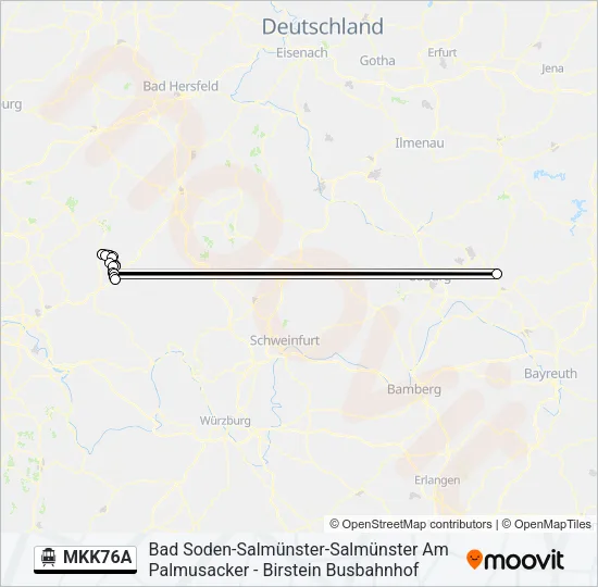 MKK76A S-Bahn Line Map