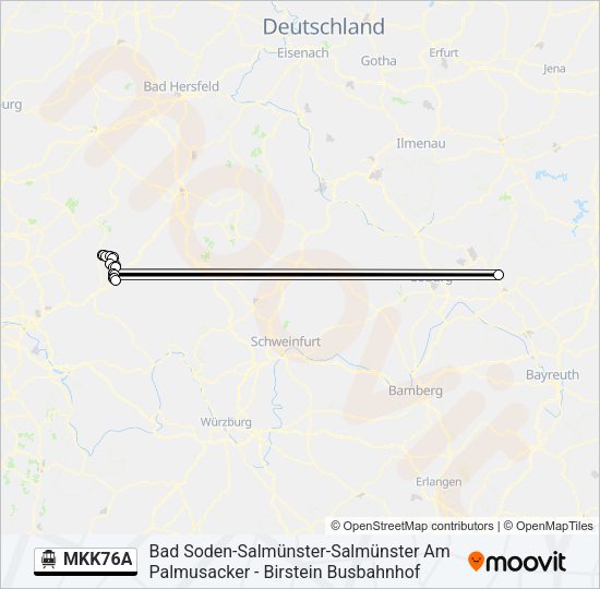 MKK76A S-Bahn Line Map