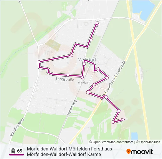 69 S-Bahn Line Map