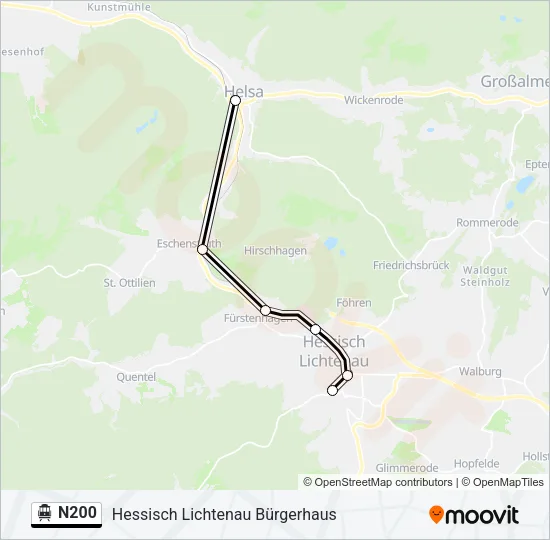 N200  Line Map