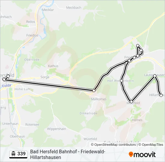 339 S-Bahn Line Map