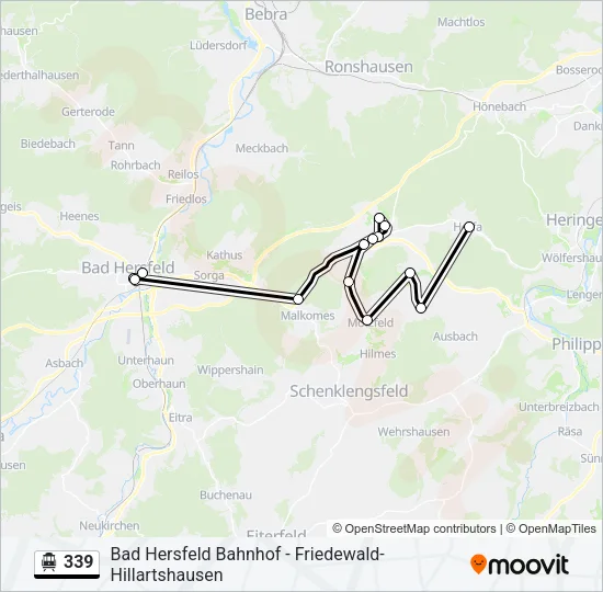 339 S-Bahn Line Map