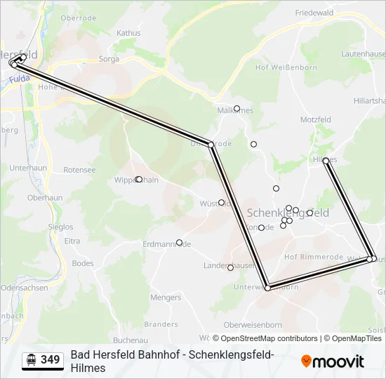 349 S-Bahn Line Map
