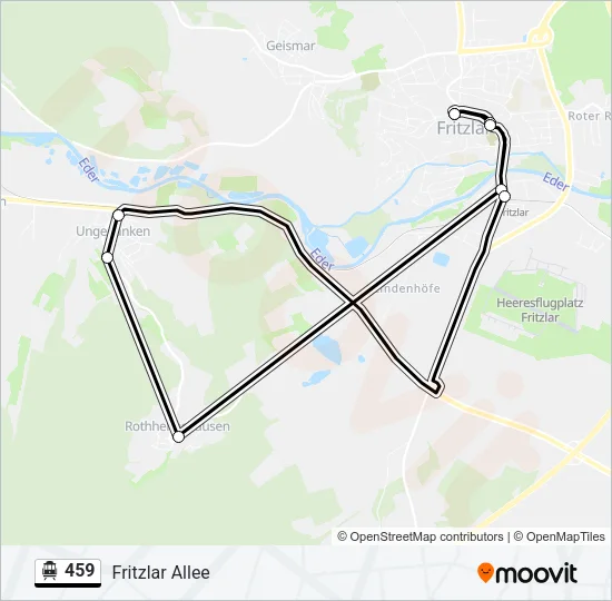 459 S-Bahn Line Map