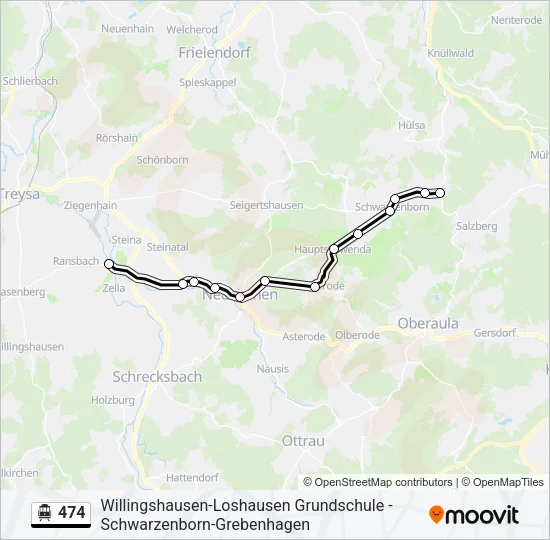 474 S-Bahn Line Map