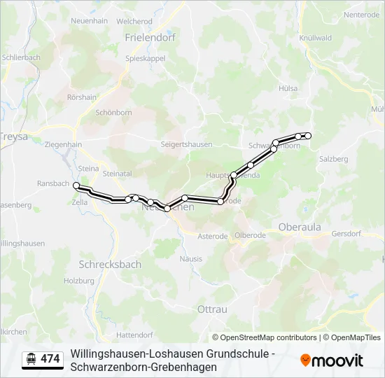 474 S-Bahn Line Map