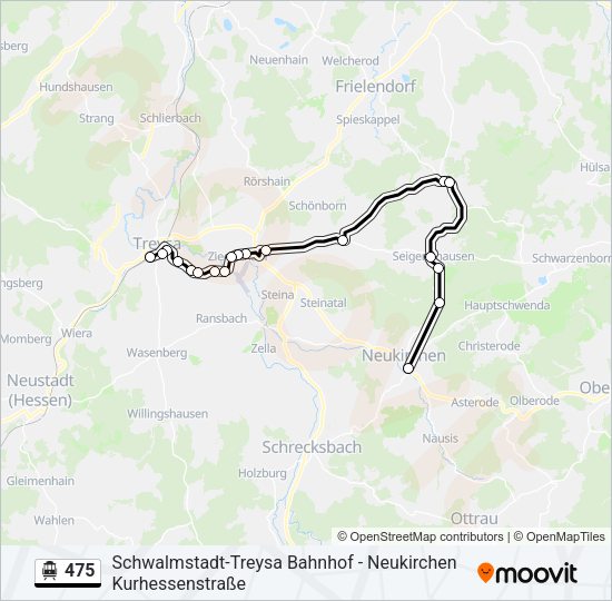 S-Bahn 475: карта маршрута