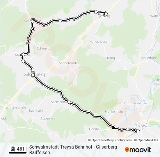 461 S-Bahn Line Map