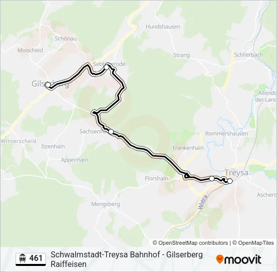461 S-Bahn Line Map
