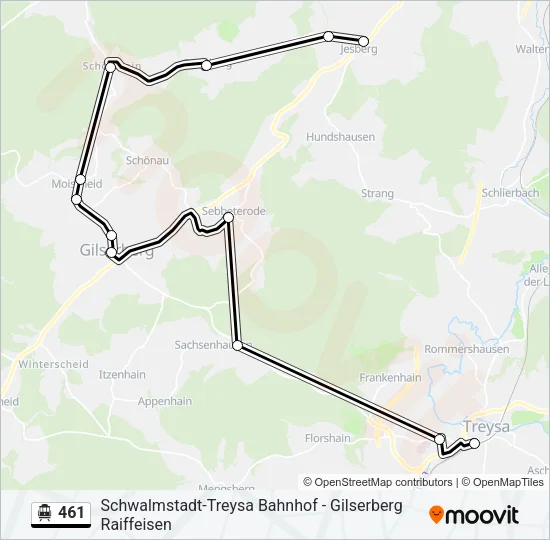 S-Bahn 461: карта маршрута