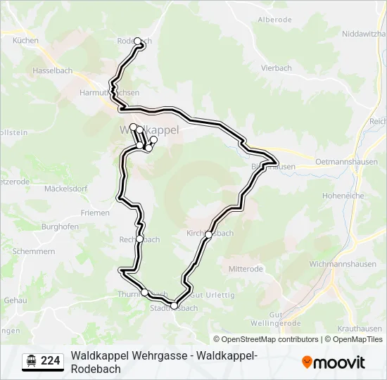 224 S-Bahn Line Map