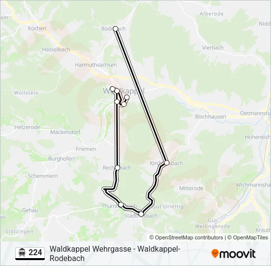 224 S-Bahn Line Map