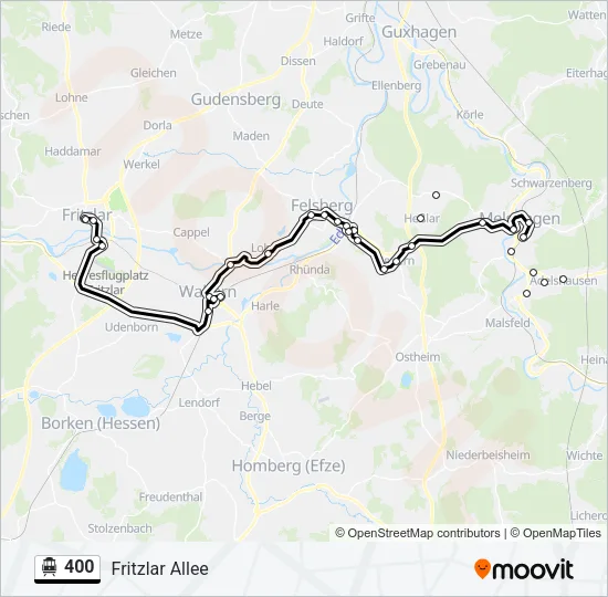 400 S-Bahn Line Map