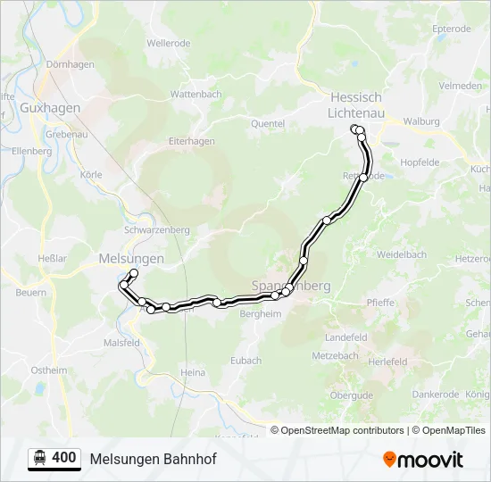 400 S-Bahn Line Map