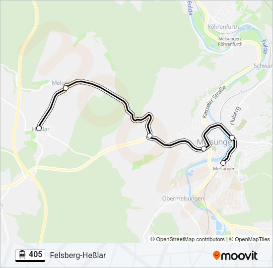 S-Bahn 405: карта маршрута