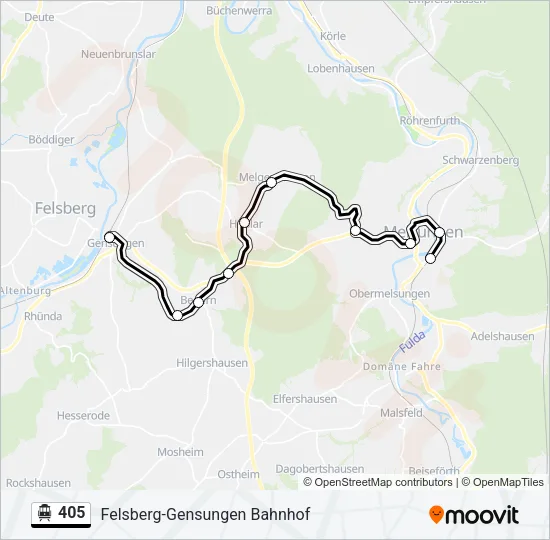 405 S-Bahn Line Map