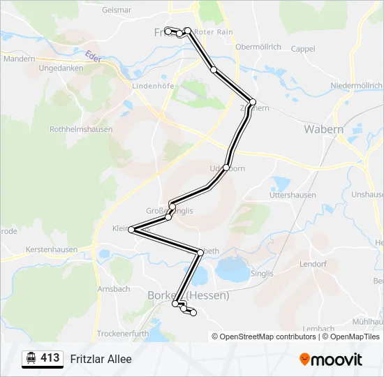 413 S-Bahn Line Map