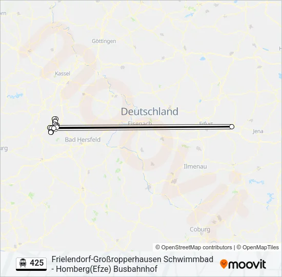 425 S-Bahn Line Map