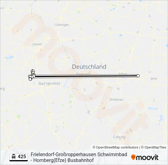 425 S-Bahn Line Map