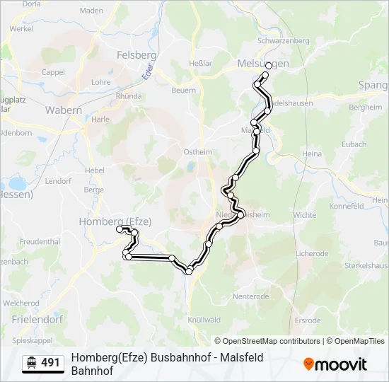 491 S-Bahn Line Map