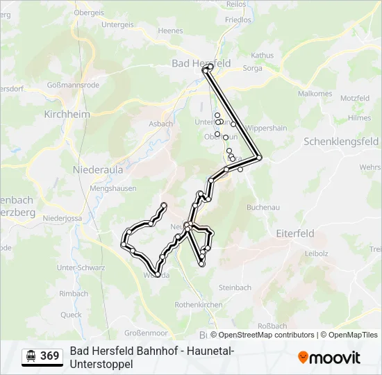 369 S-Bahn Line Map