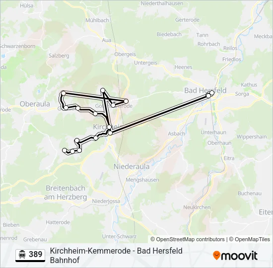 389 S-Bahn Line Map