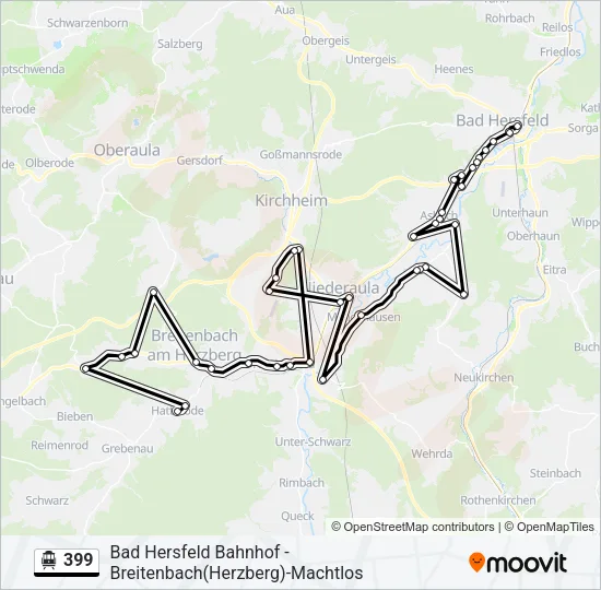 399 S-Bahn Line Map