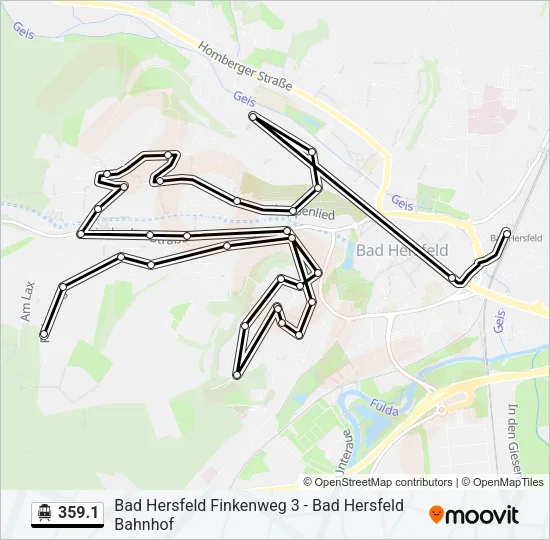 S-Bahn 359.1: карта маршрута