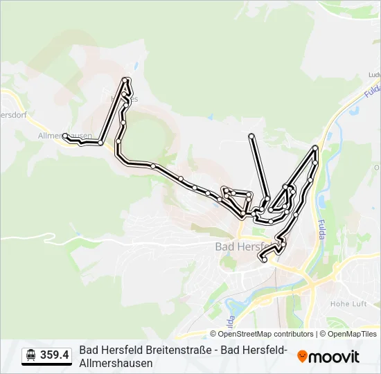 S-Bahn 359.4: карта маршрута