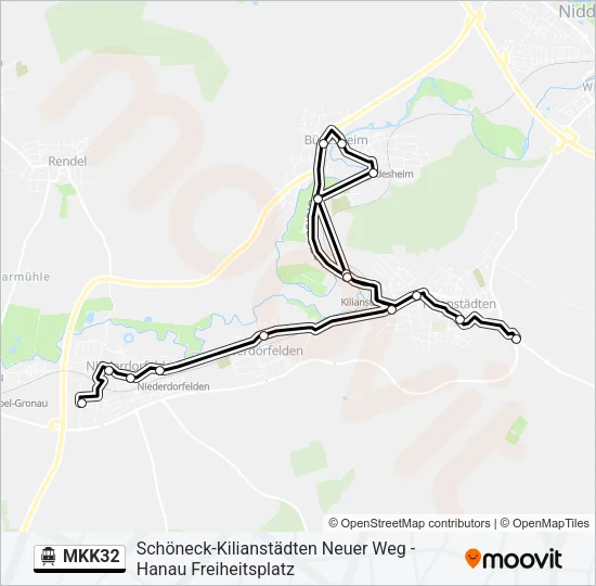 MKK32 S-Bahn Line Map