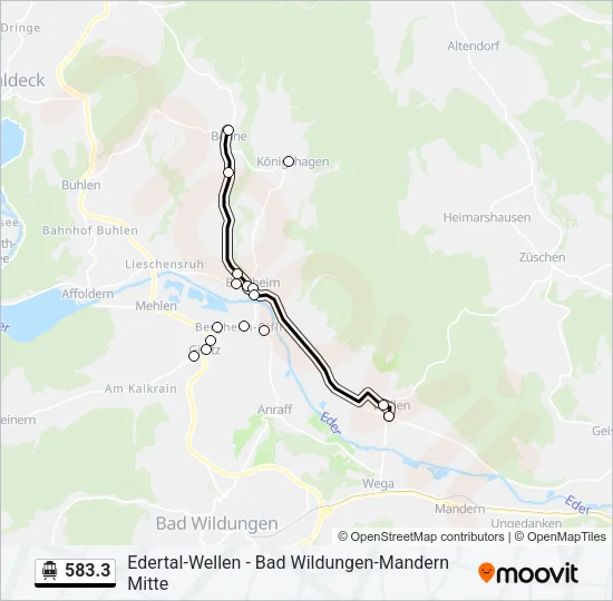 583.3 S-Bahn Line Map
