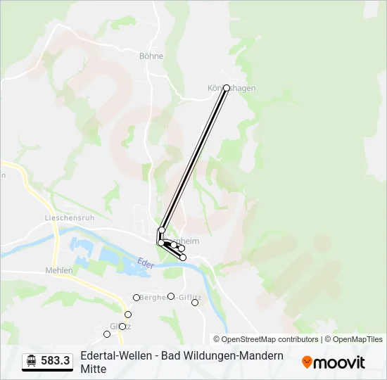 583.3 S-Bahn Line Map