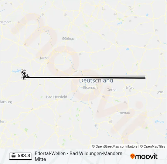 583.3 S-Bahn Line Map