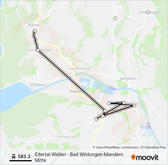 583.3 S-Bahn Line Map