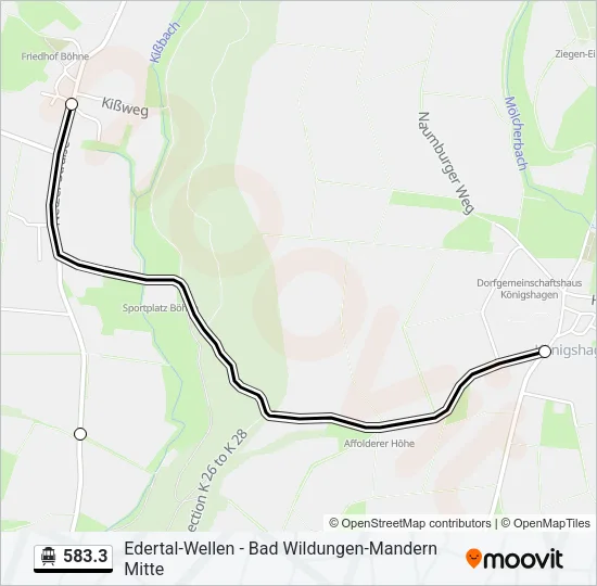 583.3 S-Bahn Line Map