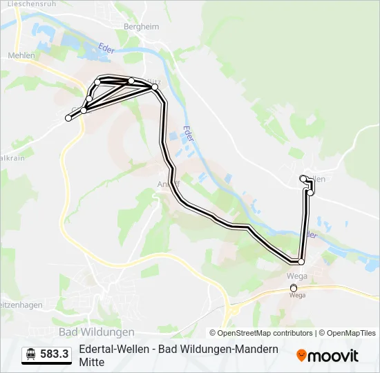 583.3 S-Bahn Line Map