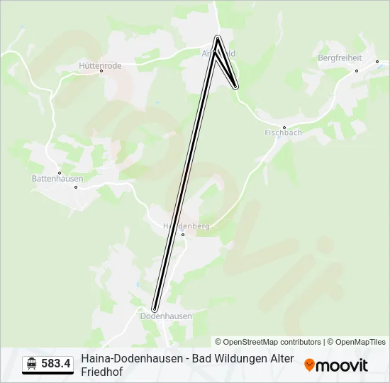 583.4 S-Bahn Line Map