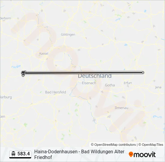 583.4 S-Bahn Line Map