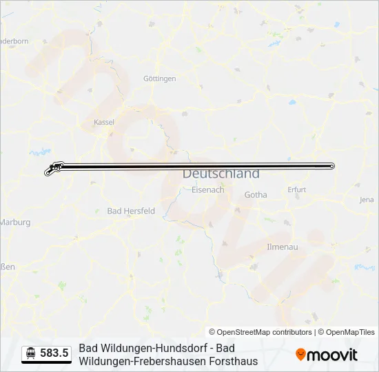 583.5 S-Bahn Line Map
