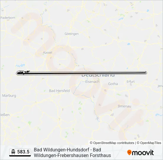 583.5 S-Bahn Line Map