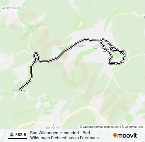 583.5 S-Bahn Line Map