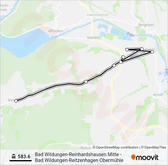 583.6 S-Bahn Line Map