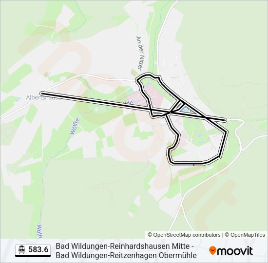 S-Bahn 583.6: карта маршрута