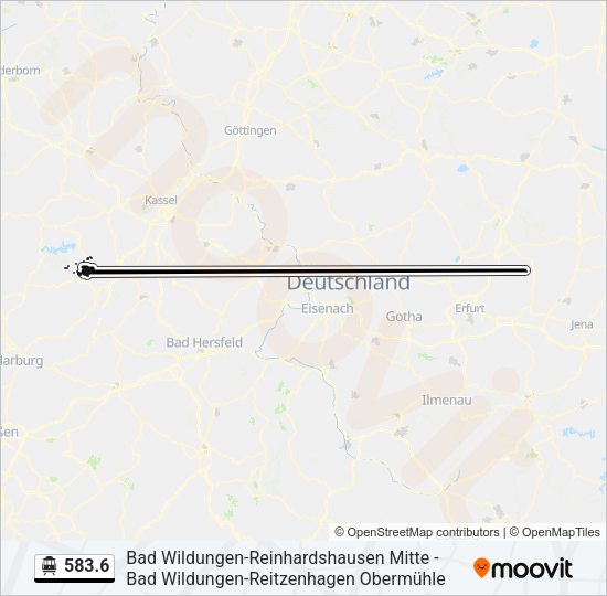 S-Bahn 583.6: карта маршрута