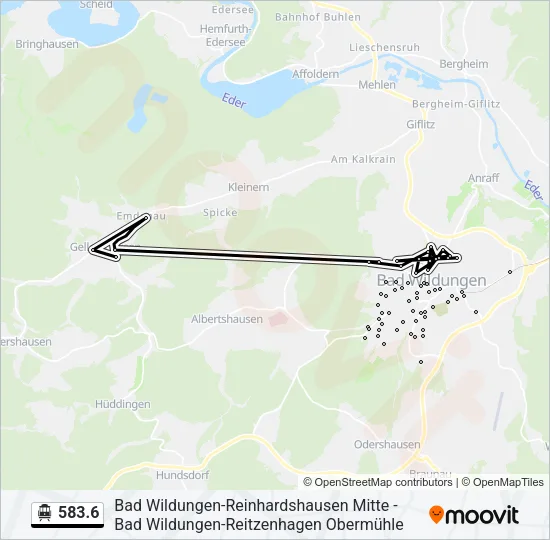 583.6 S-Bahn Line Map