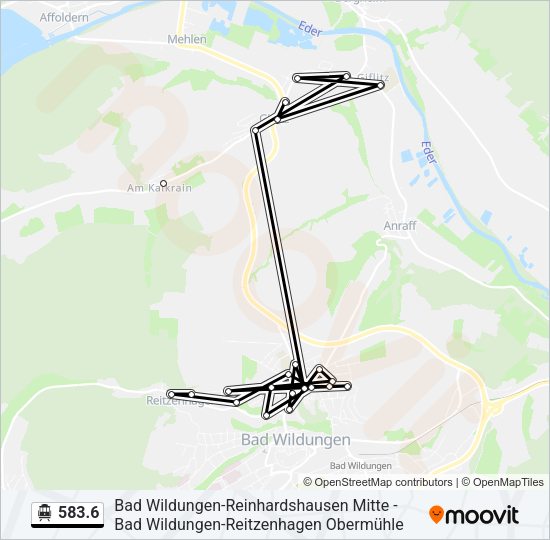 S-Bahn 583.6: карта маршрута