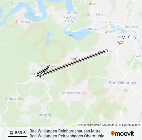 583.6 S-Bahn Line Map